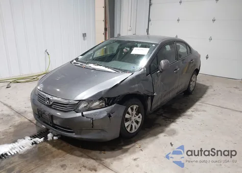2012 Honda Civic Lx z USA, uszkodzony, nr VIN 19XFB2E53CE068499